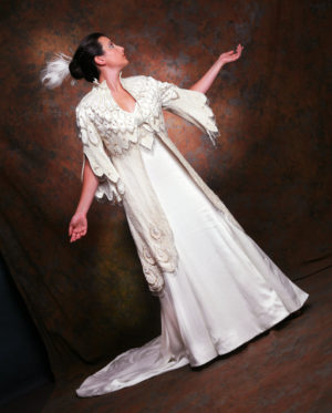 Wedding Coat White Peacock by MaryGwyneth NICHE Awards Finalist
