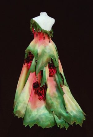 Rose's Edge Gown in Miniature by MaryGwyneth Fine Wearable Art
